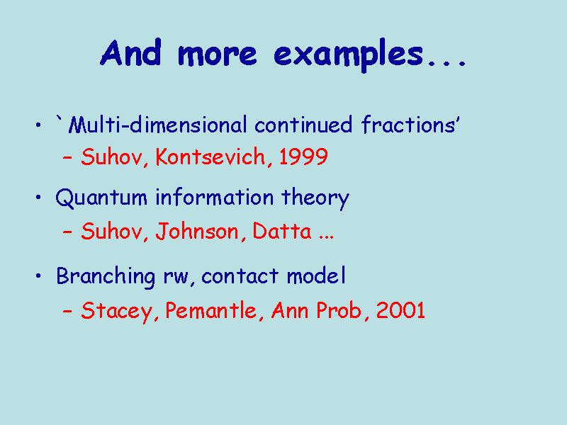 And more examples...